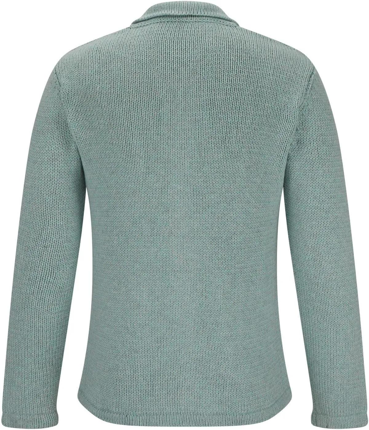 Mens Shawl Collar Cardigan Sweaters Button Down Cable Knit Patterns Plus Fleece Lined Chenille Sweaters with Pockets