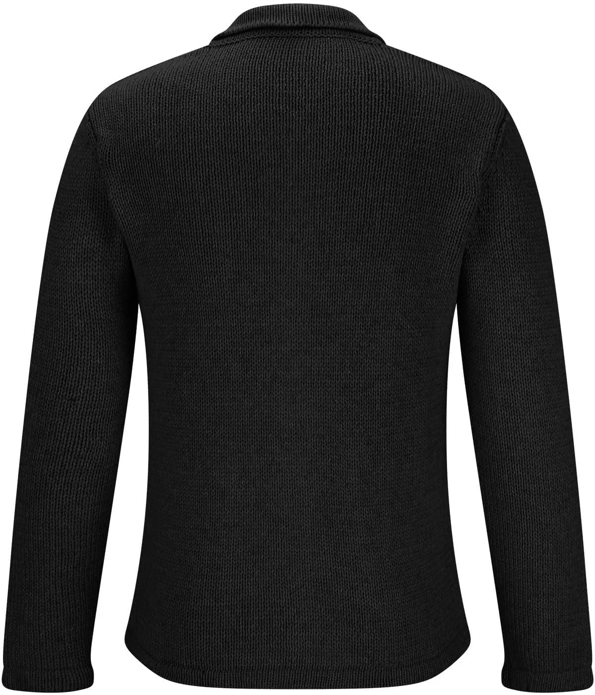 Mens Shawl Collar Cardigan Sweaters Button Down Cable Knit Patterns Plus Fleece Lined Chenille Sweaters with Pockets