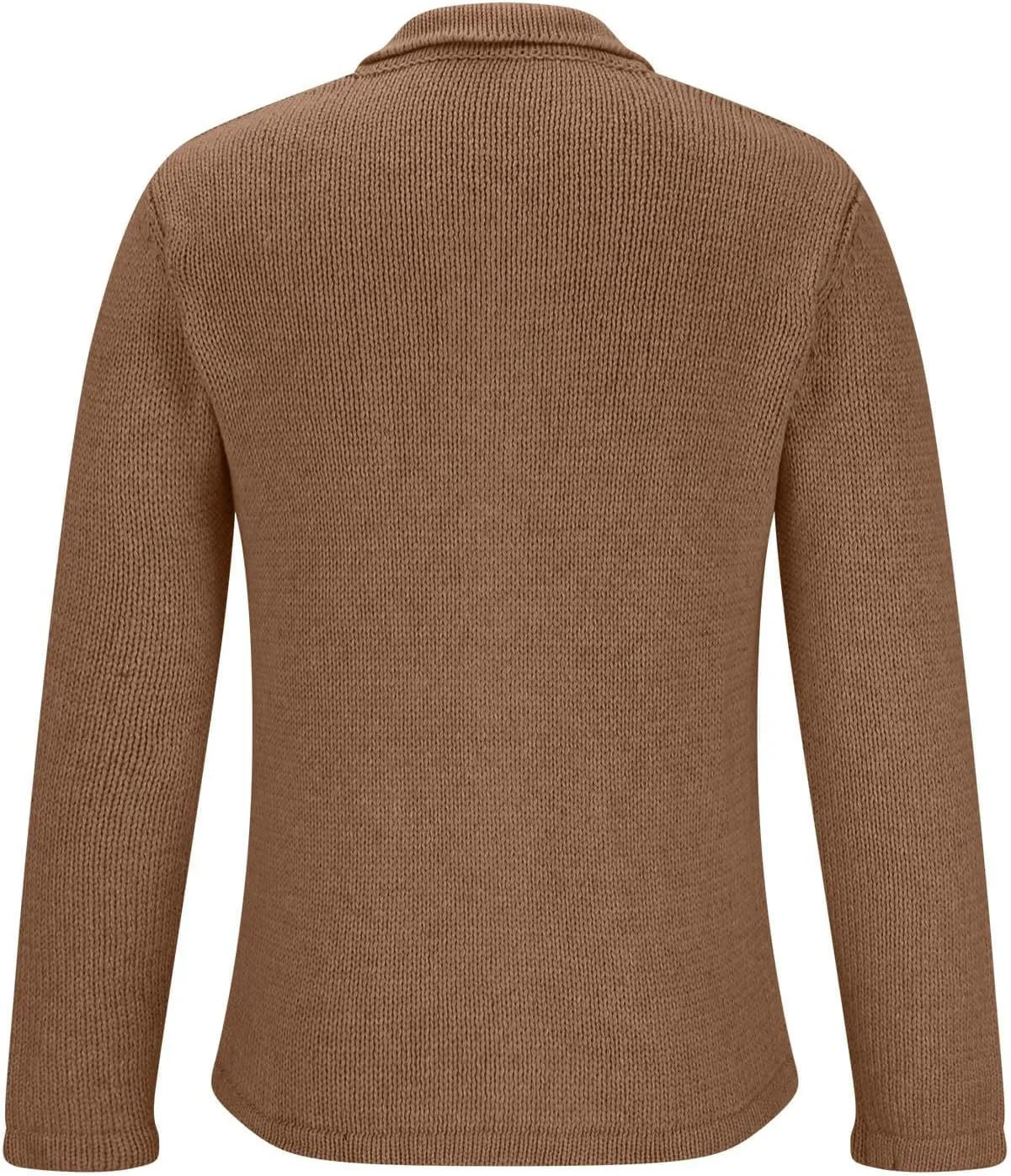 Mens Shawl Collar Cardigan Sweaters Button Down Cable Knit Patterns Plus Fleece Lined Chenille Sweaters with Pockets