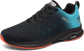 Men's Sports Running Shoes Fashion Sneakers Non-Slip Breathable Road Jogging Shoes Indoor Outdoor Fitness Running Trainers Outdoor Mesh Sports Tennis Shoes