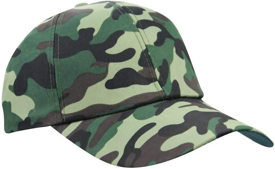 Mens Summer Camo Army Military Peaked Golf Runner Long Brim Sun Baseball Cap Hat