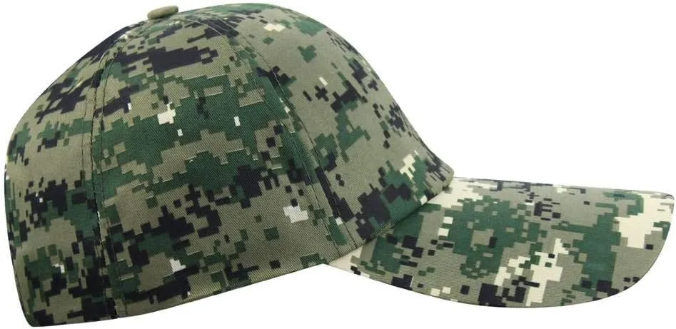 Mens Summer Camo Army Military Peaked Golf Runner Long Brim Sun Baseball Cap Hat