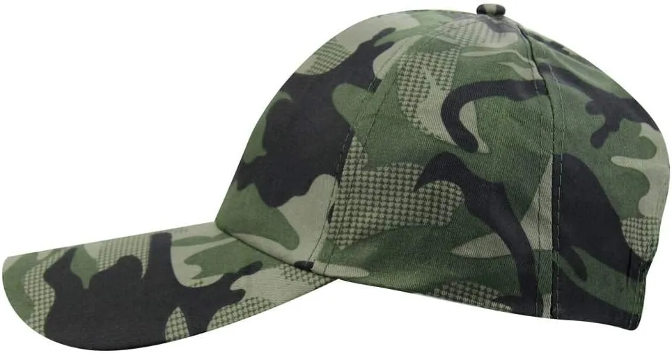 Mens Summer Camo Army Military Peaked Golf Runner Long Brim Sun Baseball Cap Hat
