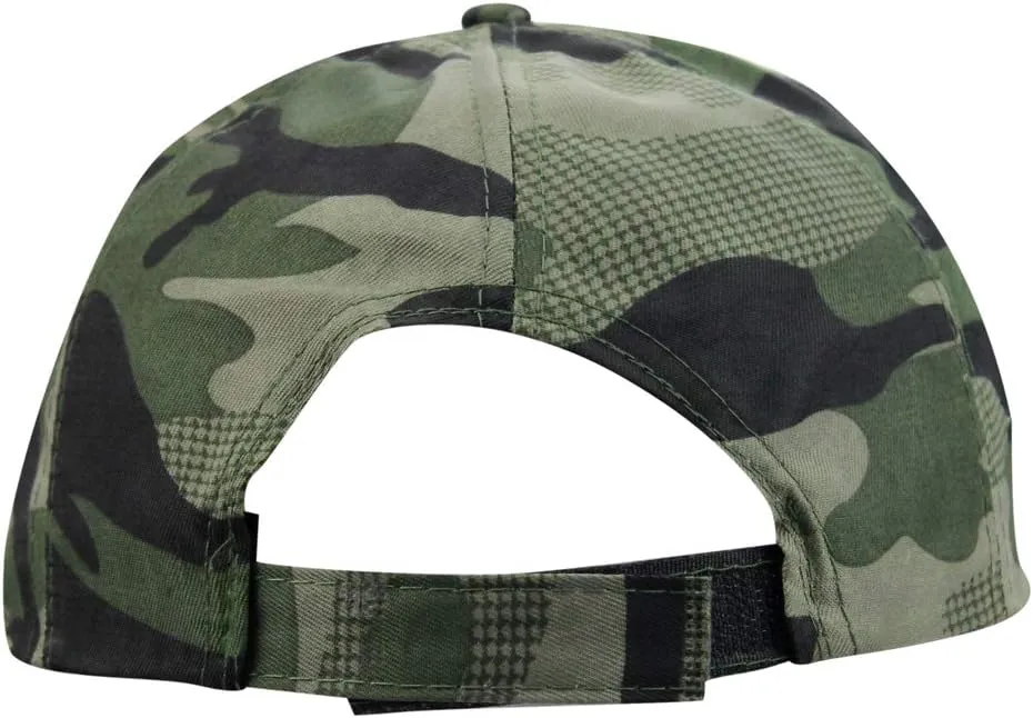 Mens Summer Camo Army Military Peaked Golf Runner Long Brim Sun Baseball Cap Hat
