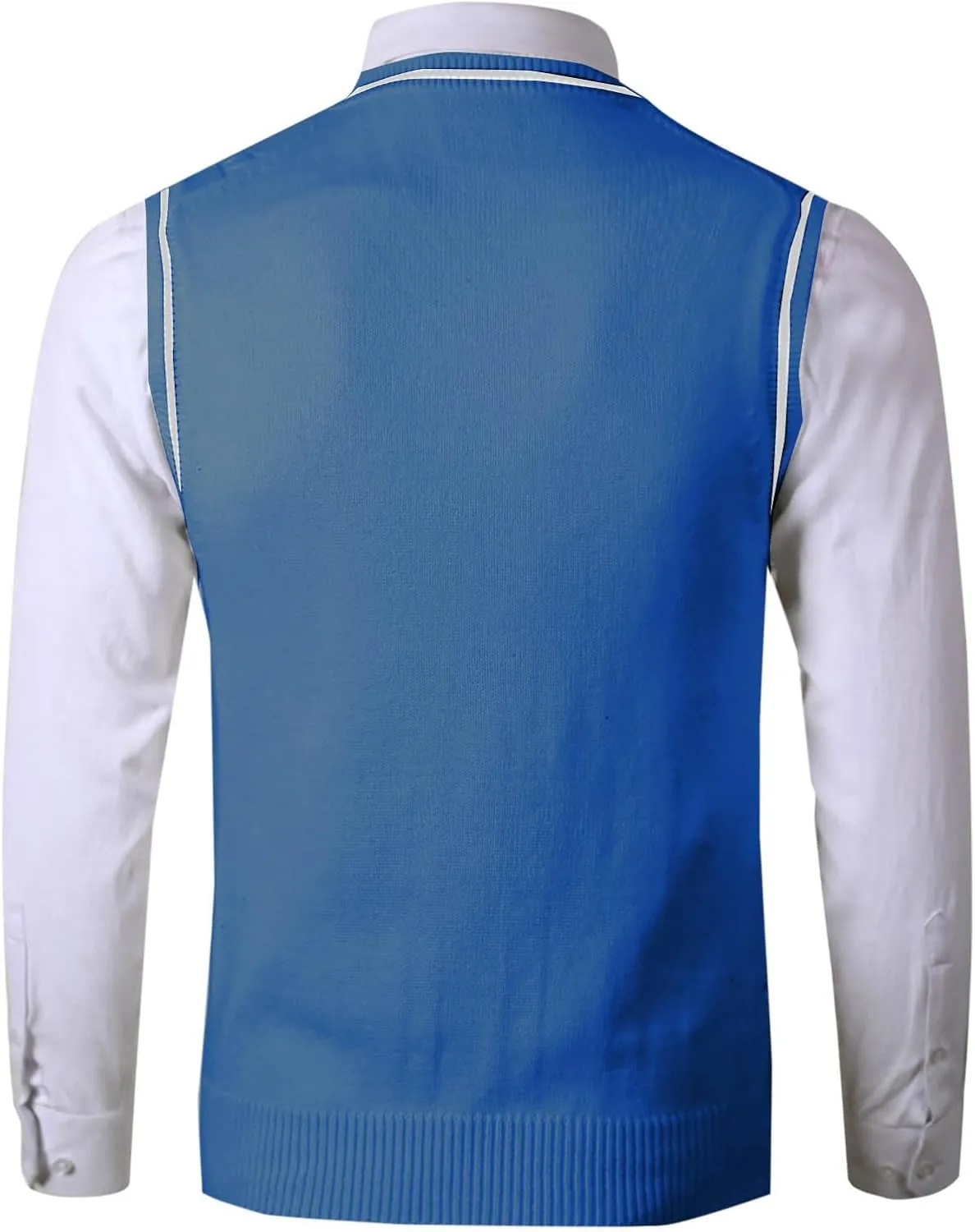 Men's Sweater Vest V Neck Casual Sleeveless Slim Fit Pullover Sweaters Striped Twisted Knit Vests Fall Winter Clothes
