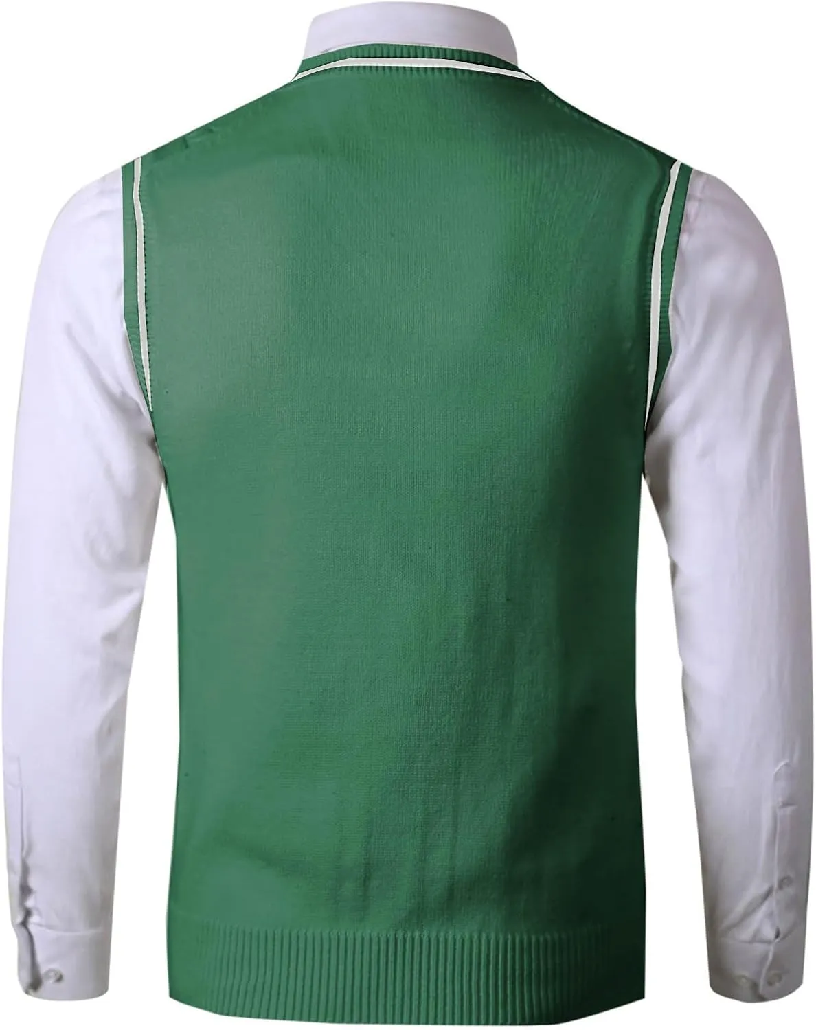 Men's Sweater Vest V Neck Casual Sleeveless Slim Fit Pullover Sweaters Striped Twisted Knit Vests Fall Winter Clothes