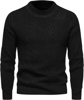 Mens Sweaters Fashion Solid Large Cotton Cardigan Sweater Knit Shirt Mens Pullover Sweaters Long Sleeve
