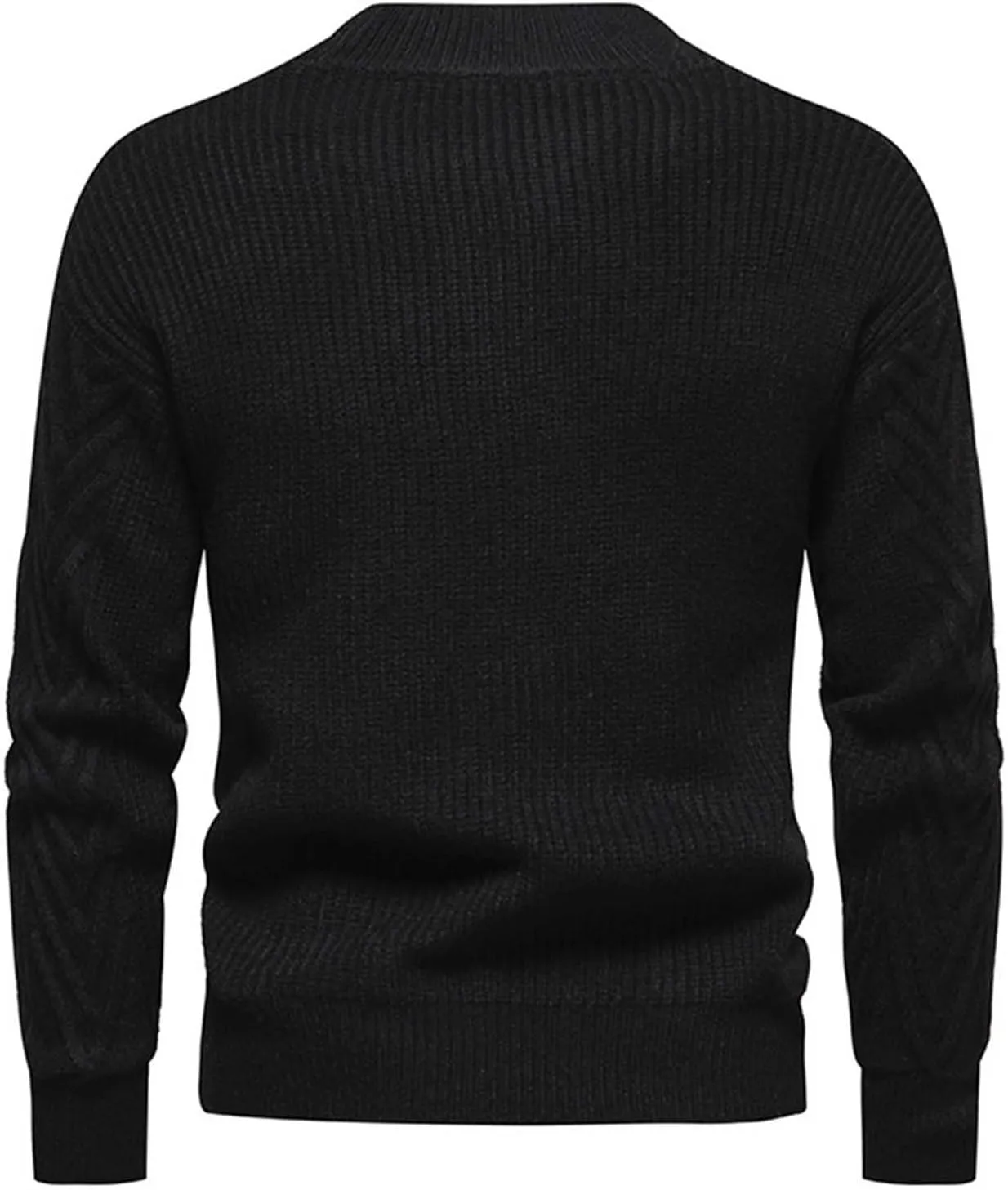 Mens Sweaters Fashion Solid Large Cotton Cardigan Sweater Knit Shirt Mens Pullover Sweaters Long Sleeve