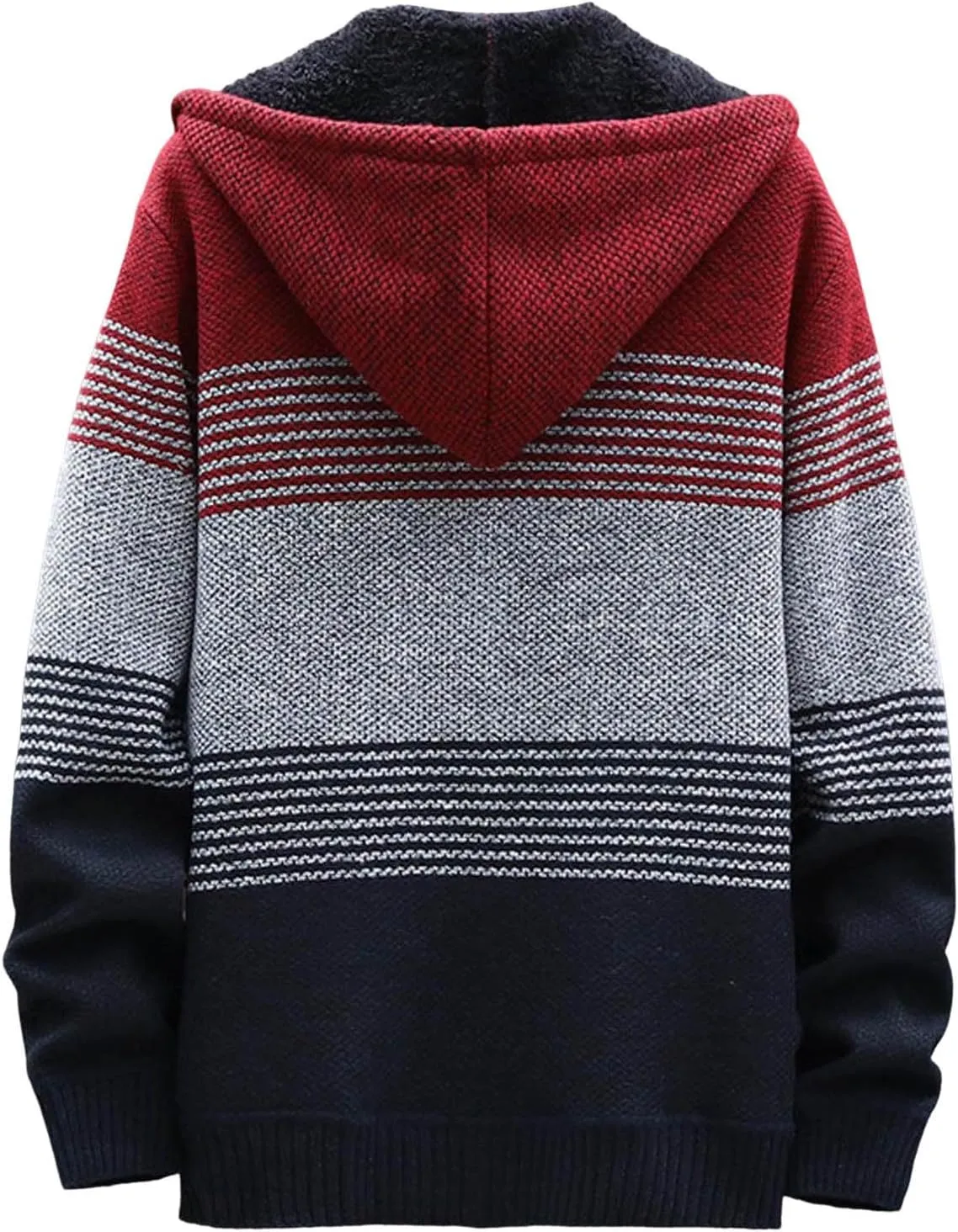 Mens Sweaters Men Plus Fleece Thick Sweater Large Size Foreign Trade Mens Mens Pullover Sweater with Pocket