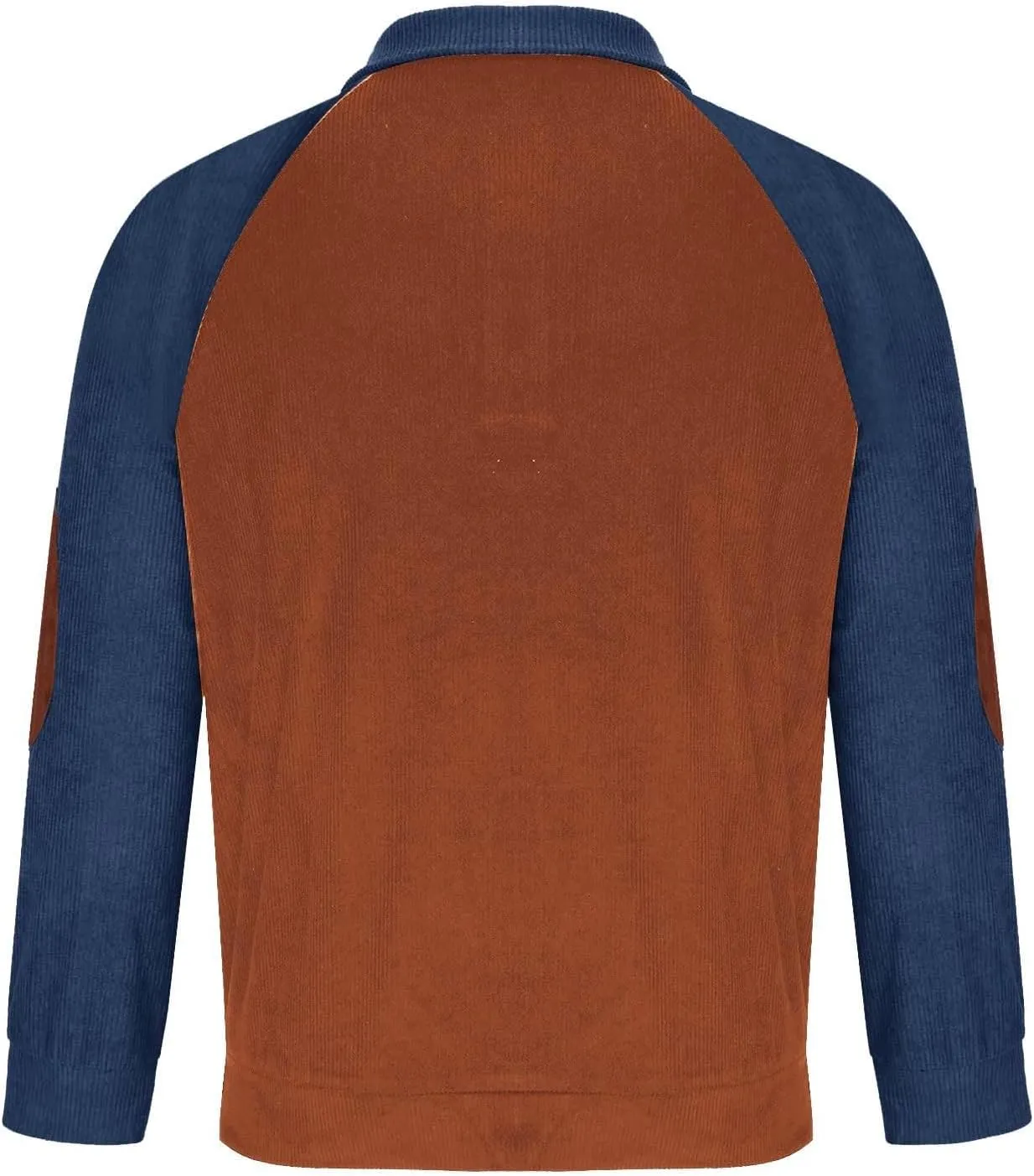 Mens Sweatshirt Button Collar Pullover Hoodies Button Solid Color Long Sleeve 1/4 Button Up Pullover Fall Polo