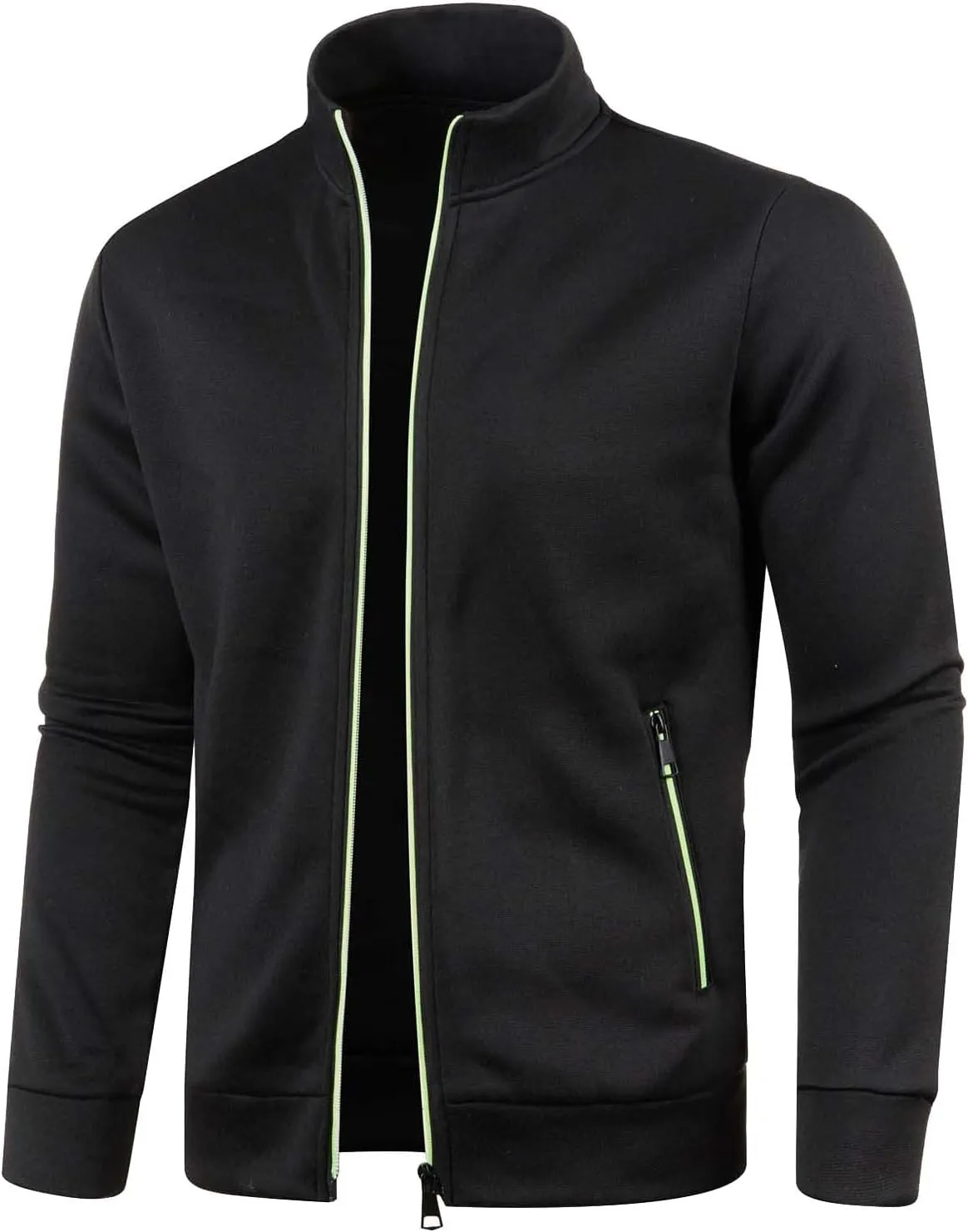 Men'S Sweatshirt Winter Solid Hooded Zipper Warm Cardigan Knitted Coat Mens Sweatshirts mens dress sweater Christmas