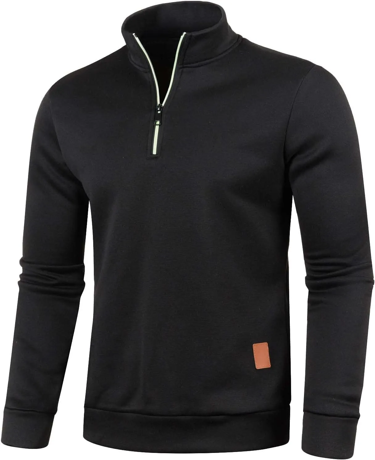 Mens Sweatshirts Mock Neck Full Zip Sweatshirts Athletic Jogging Sweatshirts Winter Jackets Coat Sweater Hoodie Pullover