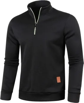 Mens Sweatshirts Mock Neck Full Zip Sweatshirts Athletic Jogging Sweatshirts Winter Jackets Coat Sweater Hoodie Pullover