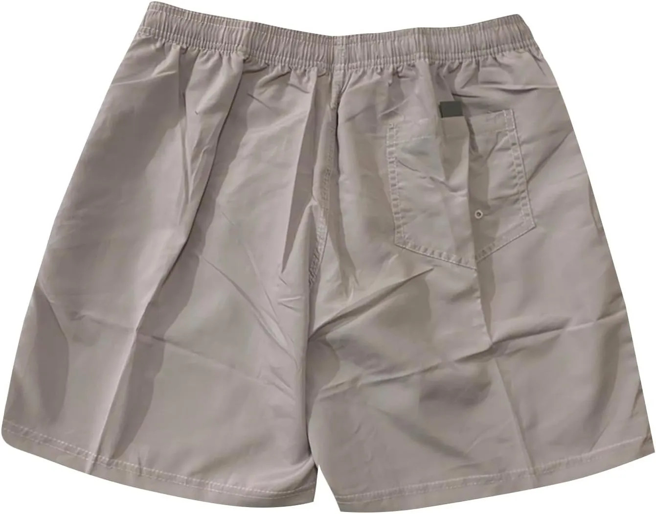 Mens Swim Trunks Solid Quick Dry Swim Beach Shorts Drawstring Elastic Waist Workout Athletic Shorts with Pockets