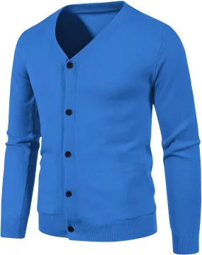 Mens Thin Lightweight Cardigan Sweaters Slim Fit Knit Sweater Big and Tall Cardigan Sweater Button Down Sweaters