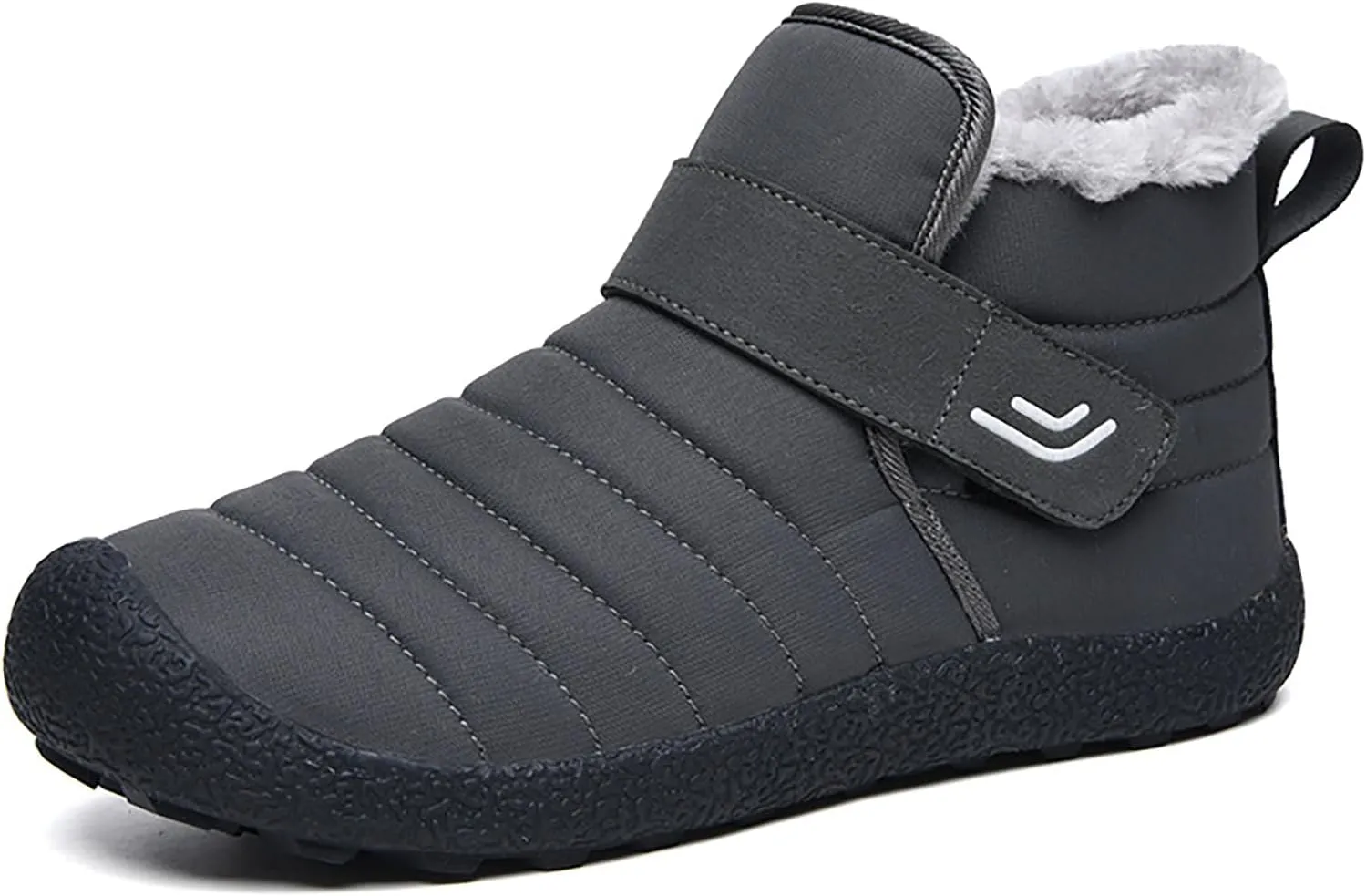 Men's Umbrella Hook Loop Platform Snow Boots Comfortable Round Toe Warm Non-Slip Tfully Fur Lined Ankle Boots Winter Casual Snow Warm Cotton Shoes