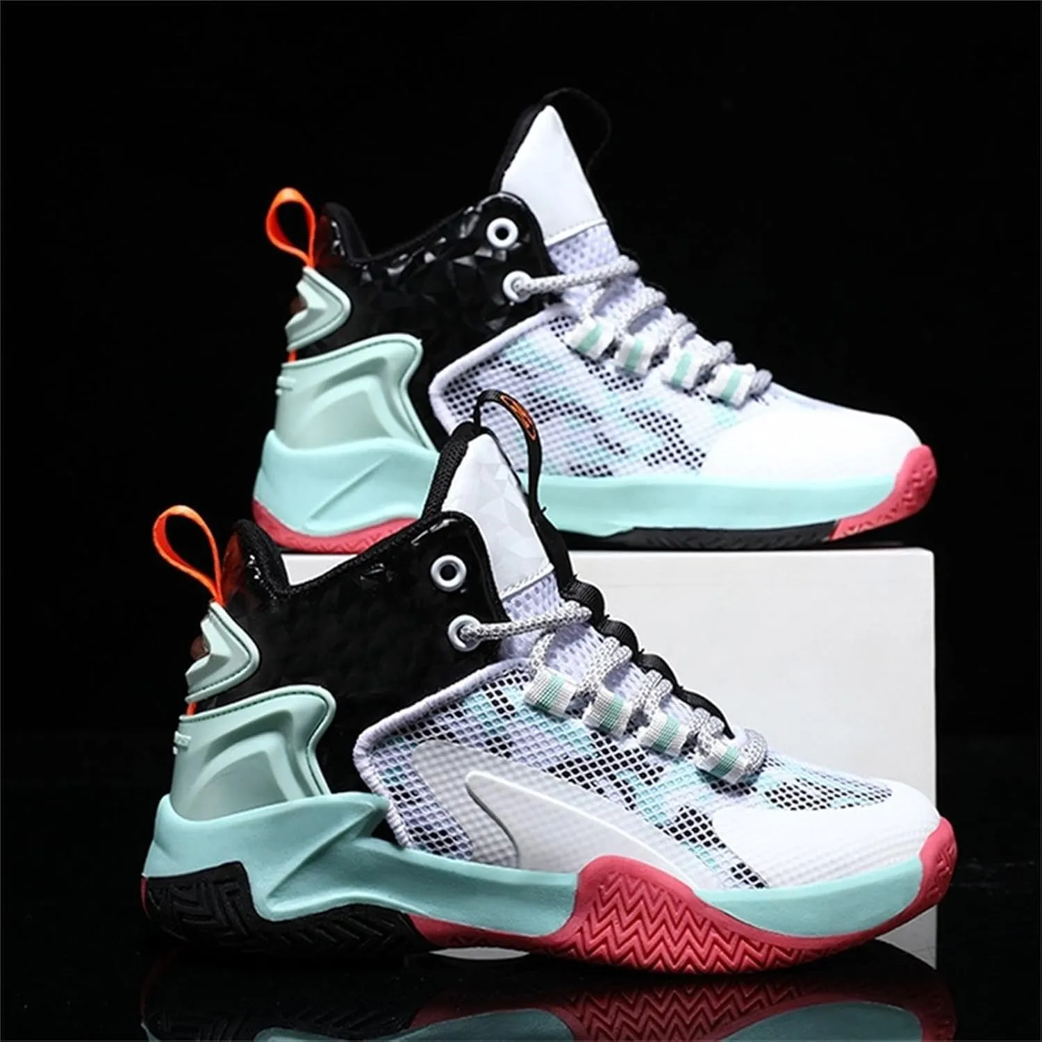 Mesh Breathable Lace Sneakers for Kids Childrens Teen Running Athletic Sport Shoes Outdoor Non Slip Lightweight Shoes