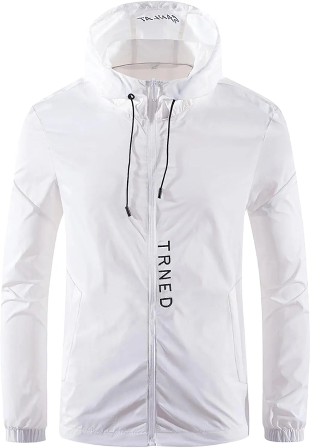 Mmoneyake Rain Coat for Men Packable Lightweight Waterproof Raincoat Hooded Windbreaker Jacket Outdoor Rain Gear for Travel