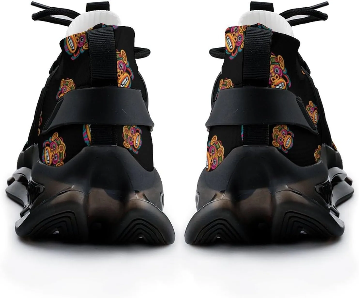 Monkey with Tribal Art Men's Running Shoes Lightweight Walking Shoe Breathable Sneaker