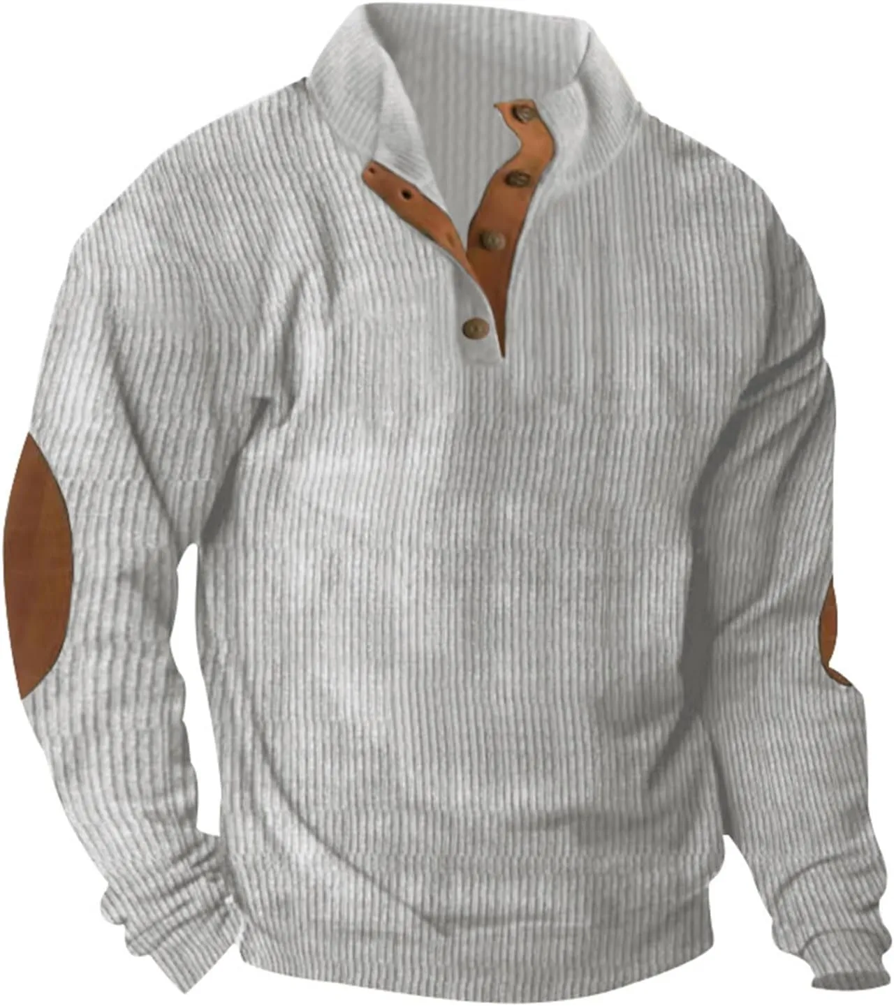 OIOLOYJM St Patrick's Day Shirt Men's Crewneck Sweatshirt Henley Long Sleeve Button Up Pullovers Sweaters