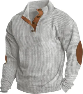 OIOLOYJM St Patrick's Day Shirt Men's Crewneck Sweatshirt Henley Long Sleeve Button Up Pullovers Sweaters