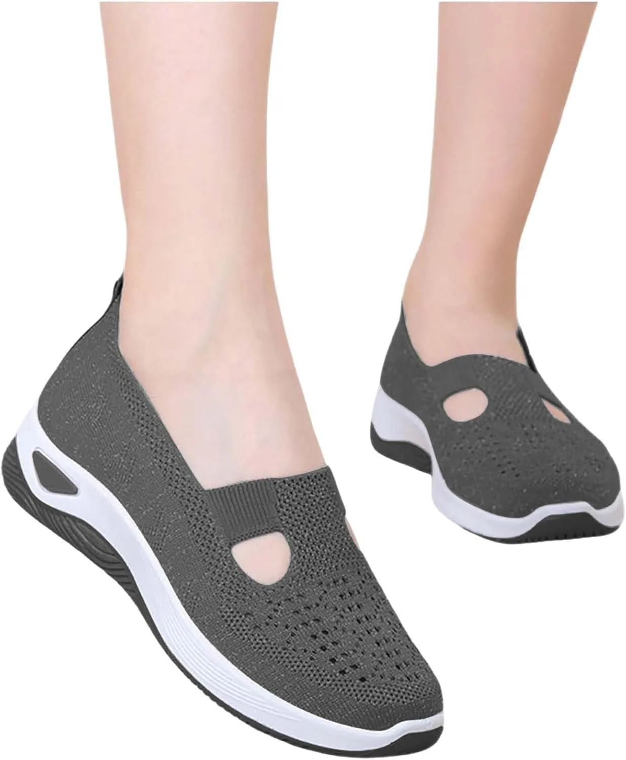 Orthopedic Shoes for Women 2025 New Women's Woven Womens Tennis Shoes Wide Width Brown Casual Shoes Shoes Sneakers Slip On Tennis Shoe White Loafers