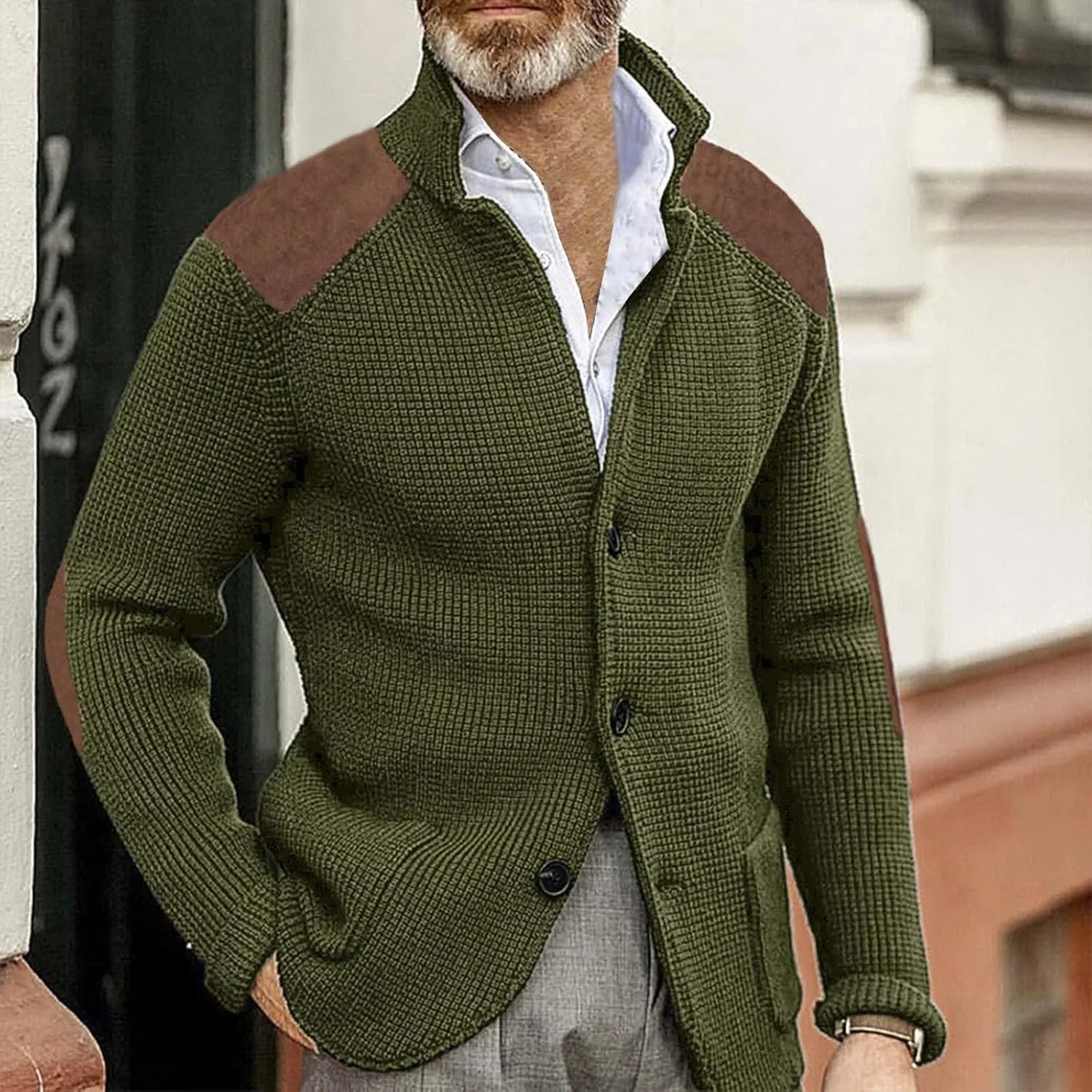Pull Over Sweaters Mens Fashion Casual Personality Christmas Printed Couple Sweater Pullover Mens Button Down