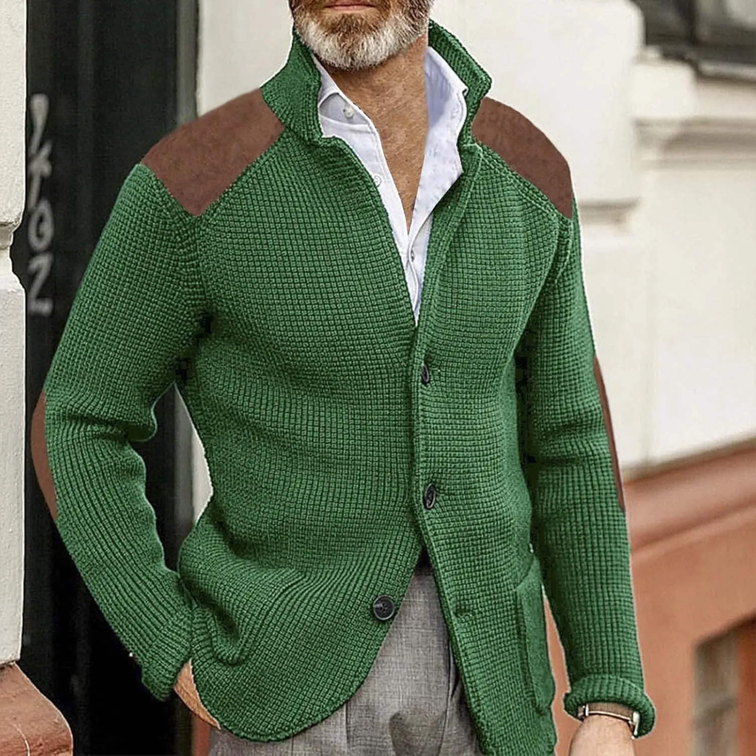 Pull Over Sweaters Mens Fashion Casual Personality Christmas Printed Couple Sweater Pullover Mens Button Down