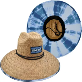 Qwave Mens Straw Hat - Cool Fishing Print Designs, Beach Gear Sun Hats for Men Protects from Summer Sun - Lifeguard Hat