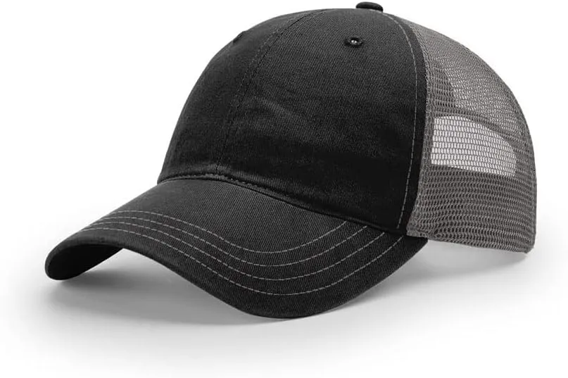Richardson 111 & 111P Garment-Washed Relaxed Fit Adjustable Snapback Trucker Cap | OSFM | Bulk Pack Available