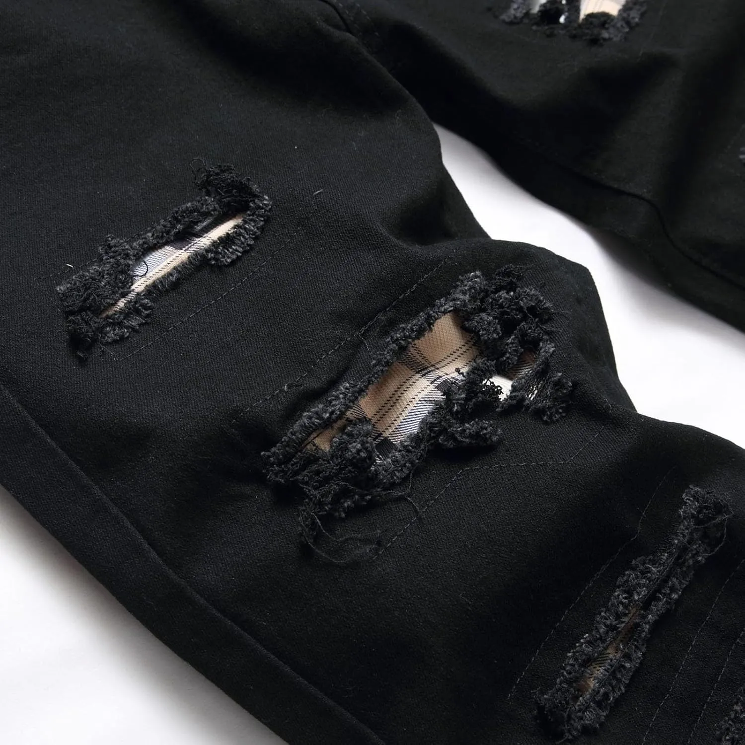 Ripped Jeans Men Hip Hop Baggy Jeans Y2k Jeans Men Bootcut Skateboard Vintage Denim Pants Streetwear