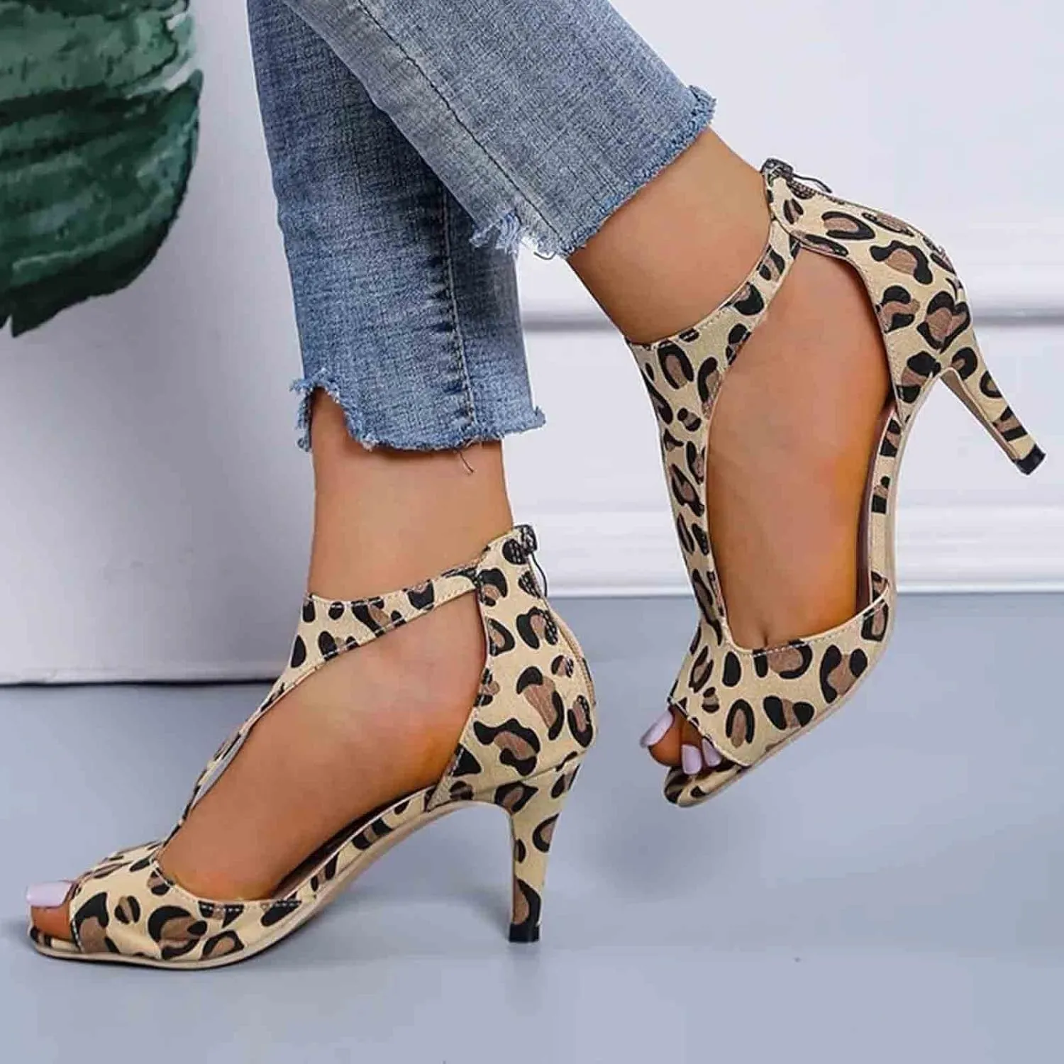 Sandal Heels Womens Sandals Open Toe Strappy Sandals Black Platform Heels Women's Lace Up Heeled Sandals