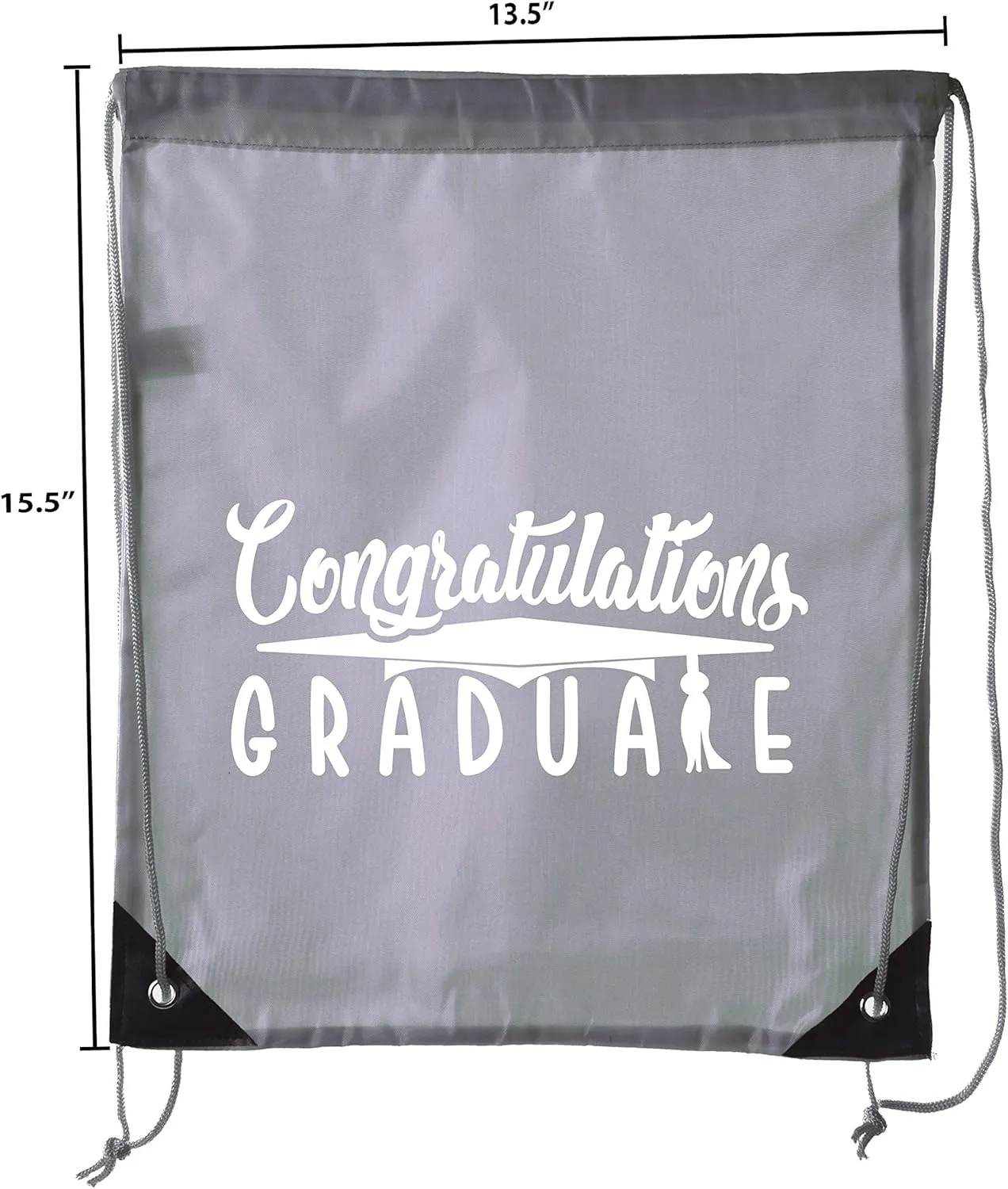 Senior Graduation Drawstring Backpacks Personalized Party Favor Cinch Bags - Congratulation