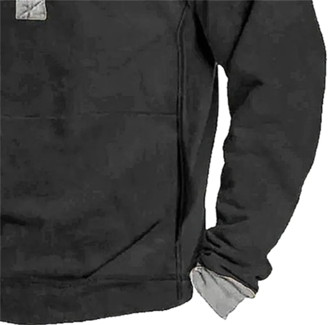 Shirt Men Men's Fleece Western Sweatshirt Casual Long Sleeve Stand Collar Zipper Pullover Sweaters Winter Tops