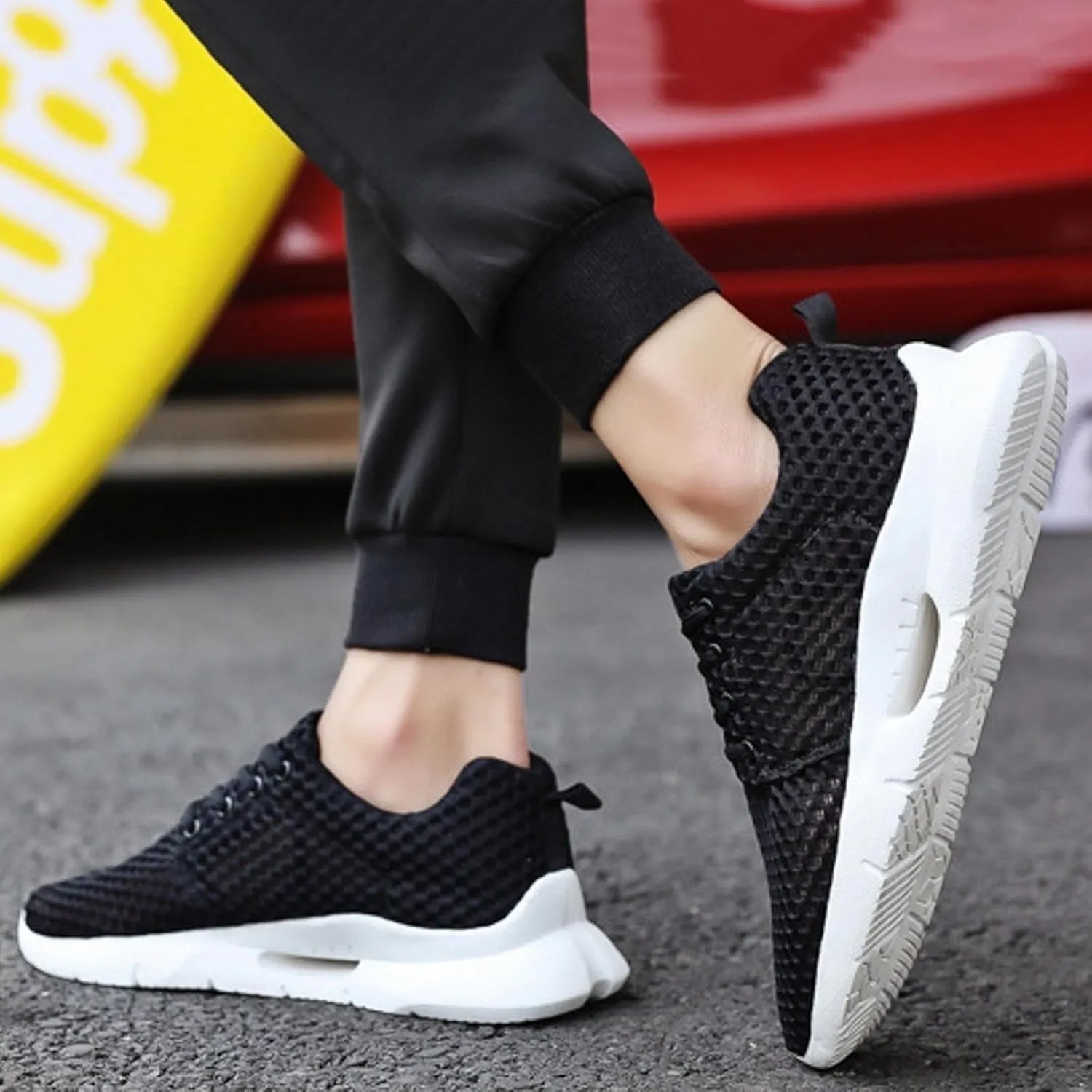 Slip On Mens Loafers & Slip-Ons Men's Breathable Comfortable Soft Sole Sneakers Men's Slip On Shoes