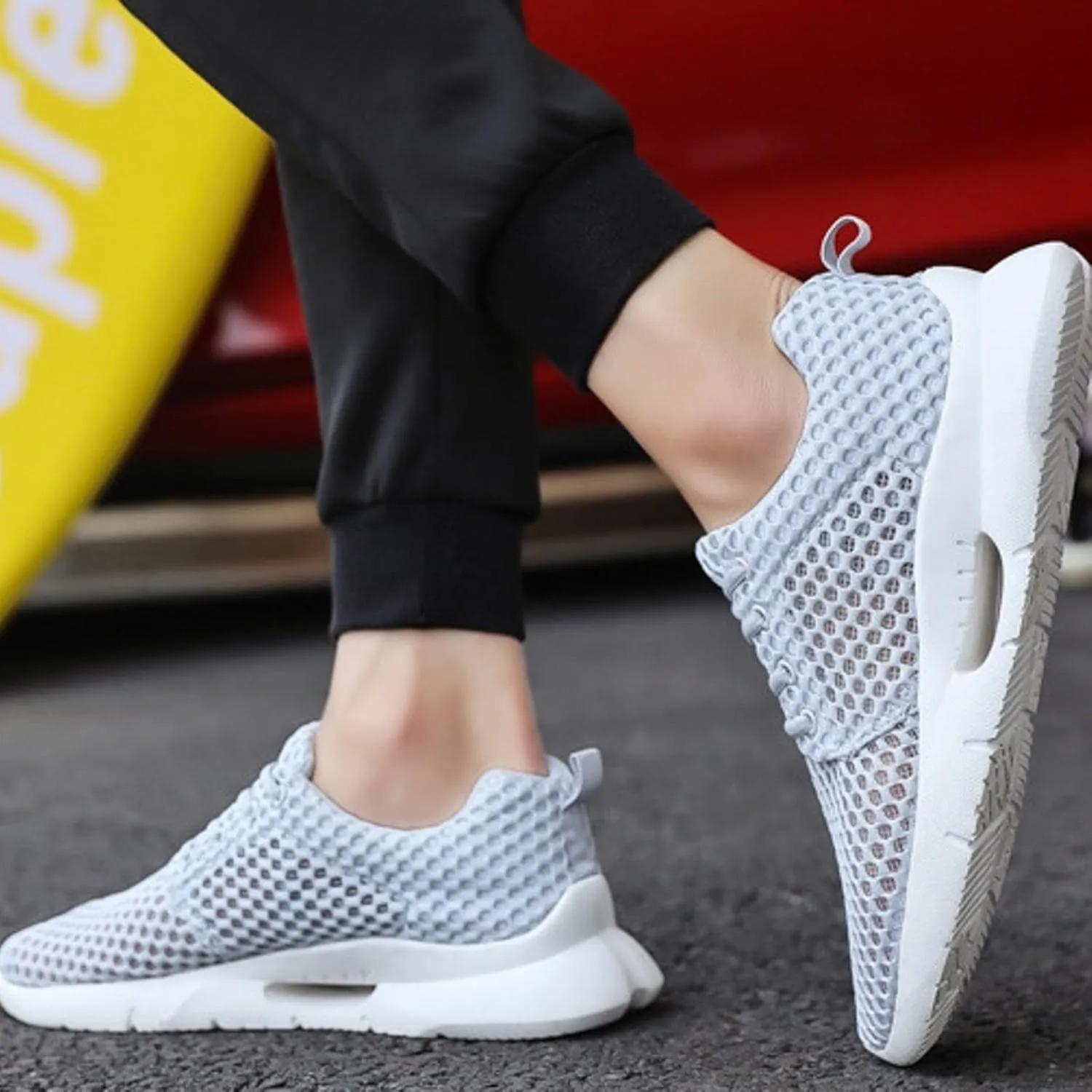 Slip On Mens Loafers & Slip-Ons Men's Breathable Comfortable Soft Sole Sneakers Men's Slip On Shoes