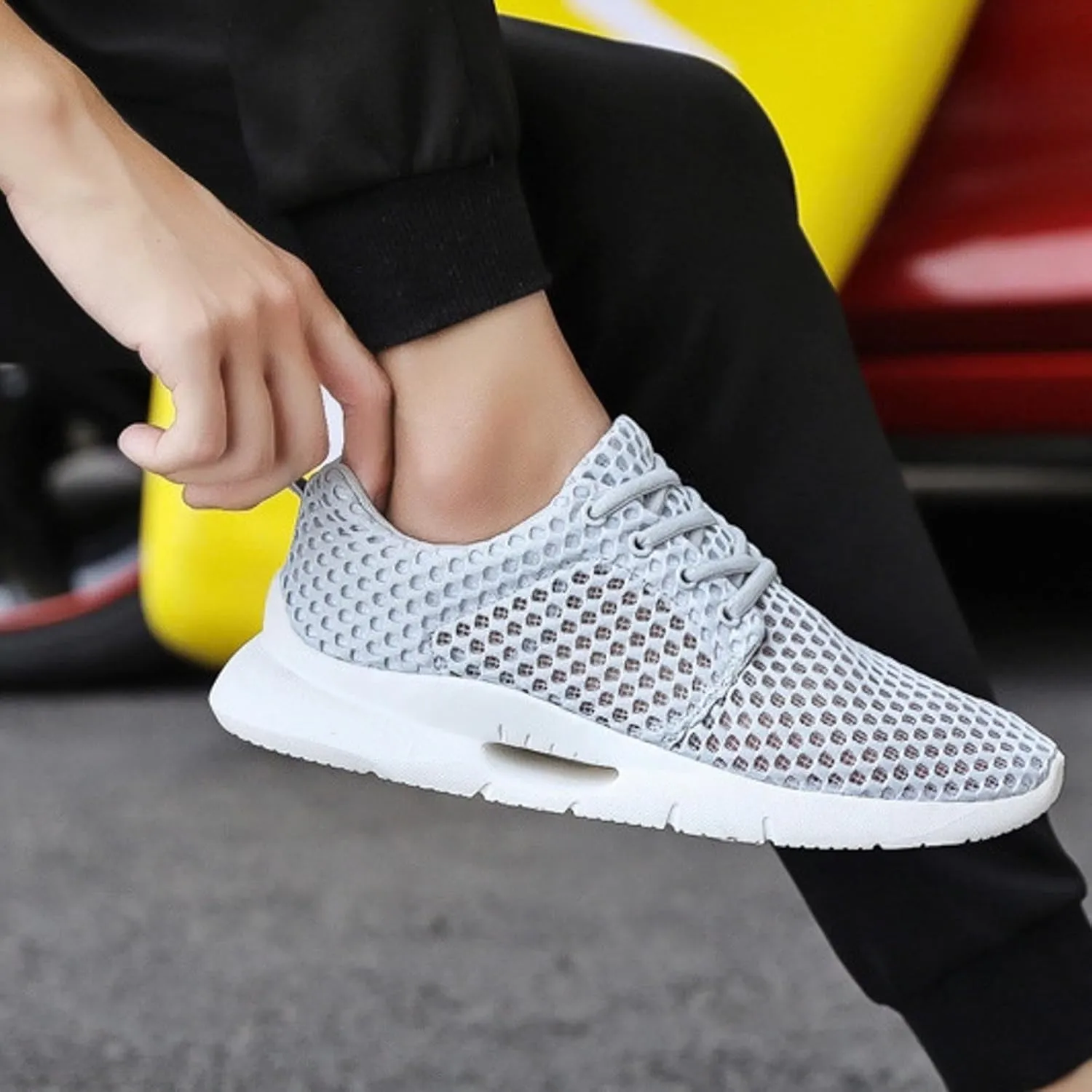 Slip On Mens Loafers & Slip-Ons Men's Breathable Comfortable Soft Sole Sneakers Men's Slip On Shoes