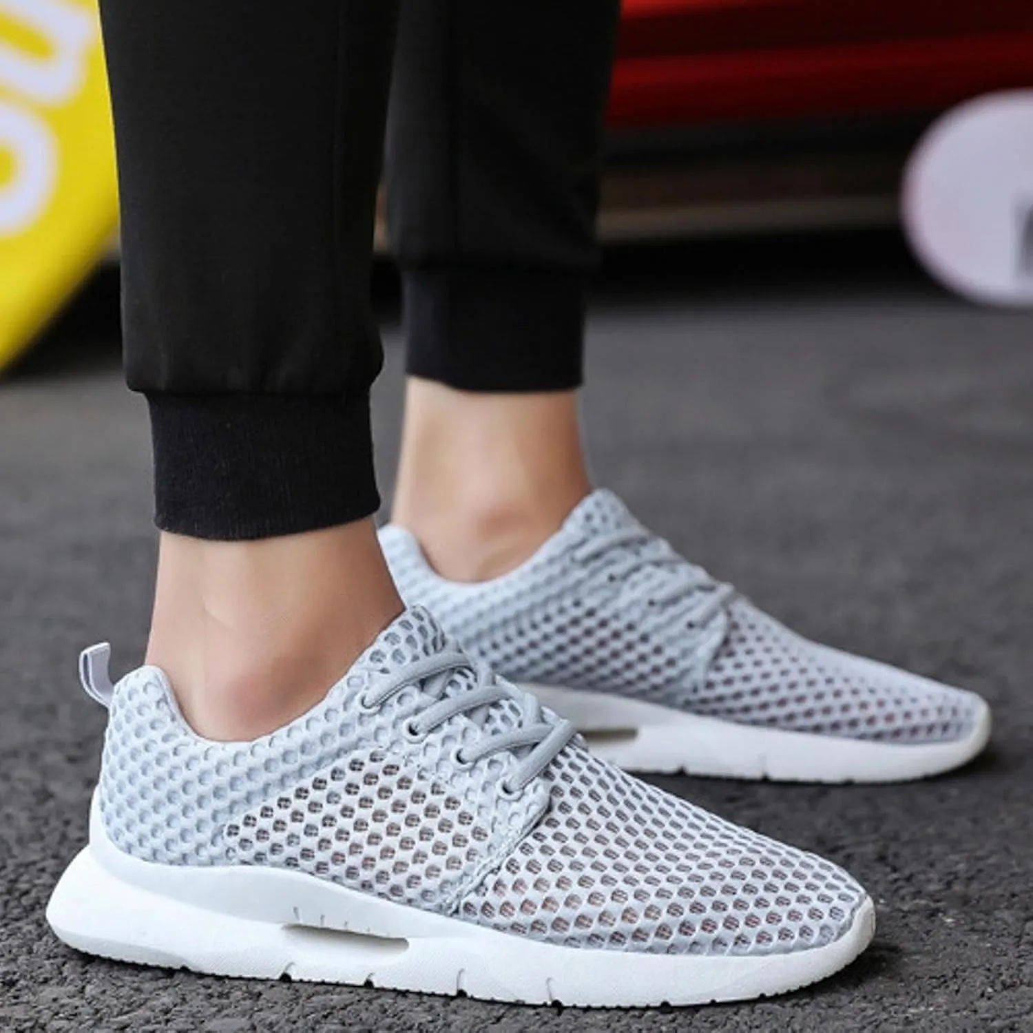 Slip On Mens Loafers & Slip-Ons Men's Breathable Comfortable Soft Sole Sneakers Men's Slip On Shoes