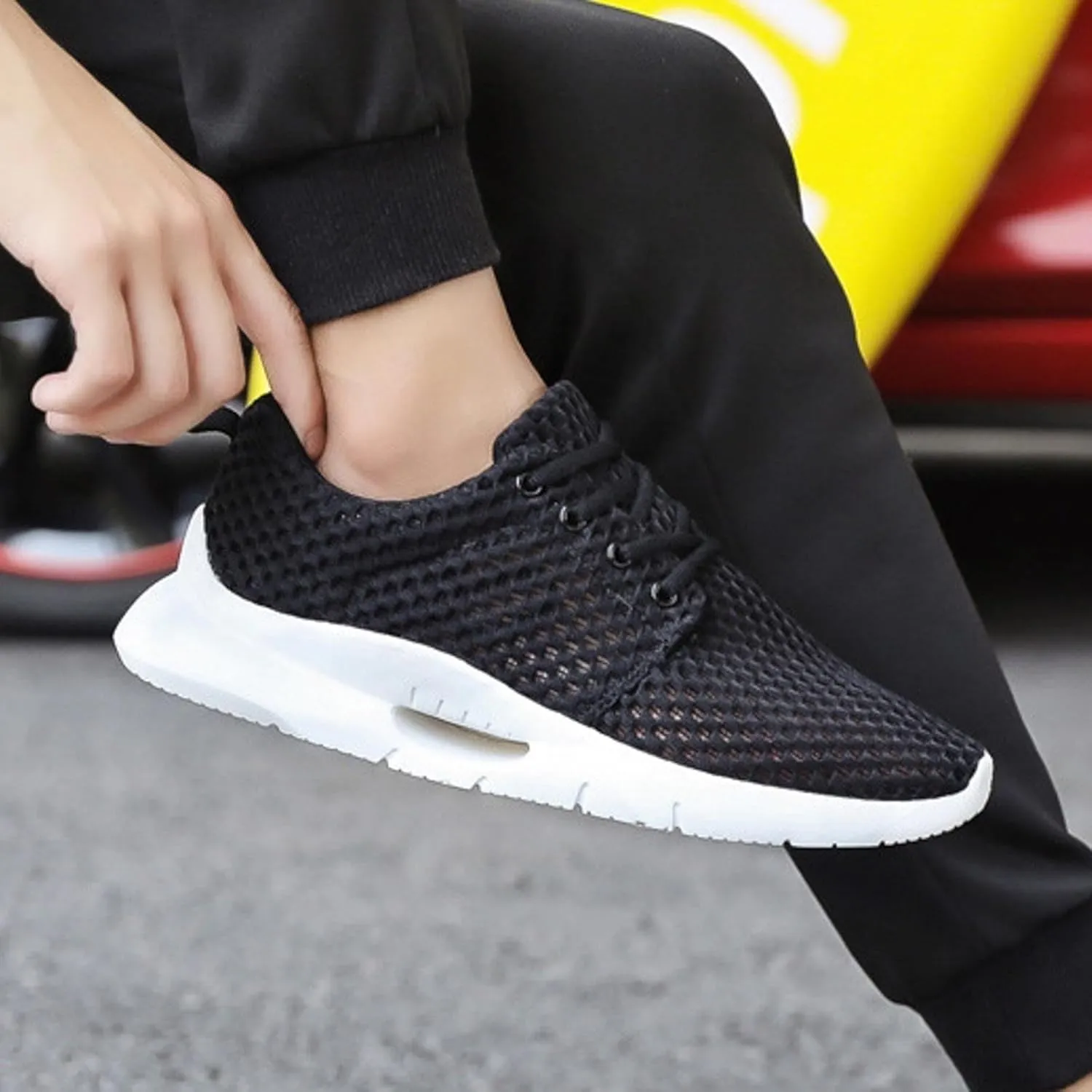 Slip On Mens Loafers & Slip-Ons Men's Breathable Comfortable Soft Sole Sneakers Men's Slip On Shoes