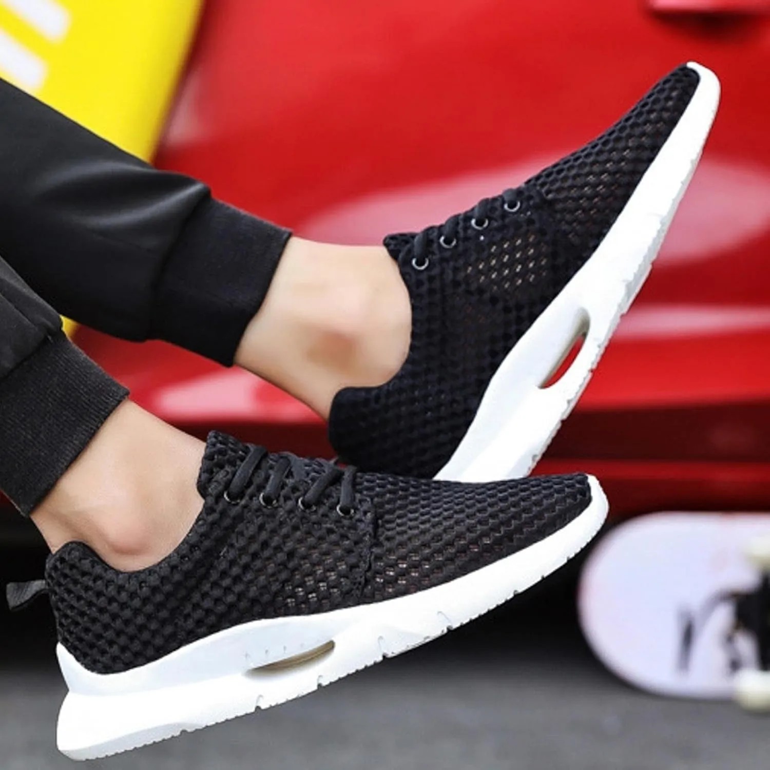 Slip On Mens Loafers & Slip-Ons Men's Breathable Comfortable Soft Sole Sneakers Men's Slip On Shoes
