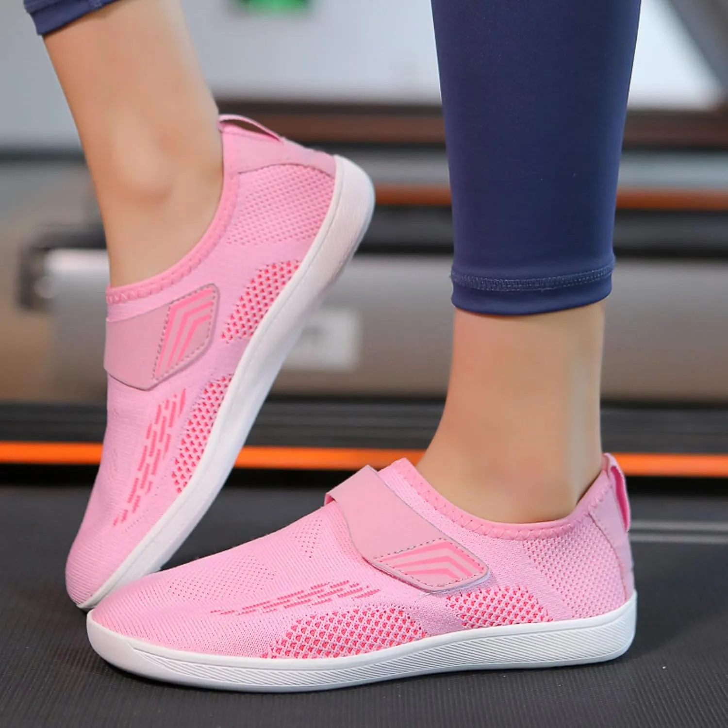 Slip on Walking Shoes for Men Comfy Knitted Memory Foam Breathable Fashion Sneakers Non Slip Travel Jogging Training Gym Shoes Wide Width