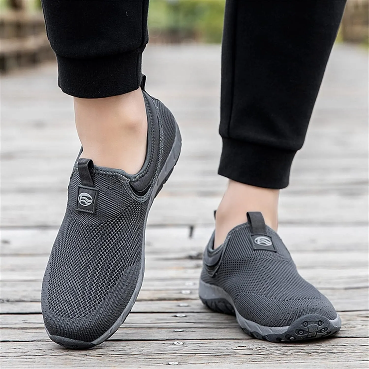 Slip on Walking Shoes Men Comfortable Memory Foam Breathable Fashion Sneakers Non Slip Arch Support Cushioning Athletic Running Shoes