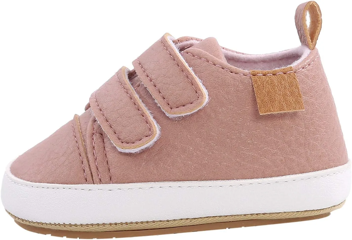 Sneakers for Girls, Girls Sneakers Non-Slip Rubber Sole High-Top PU Leather Sneakers Walking Shoes Loafers Flats