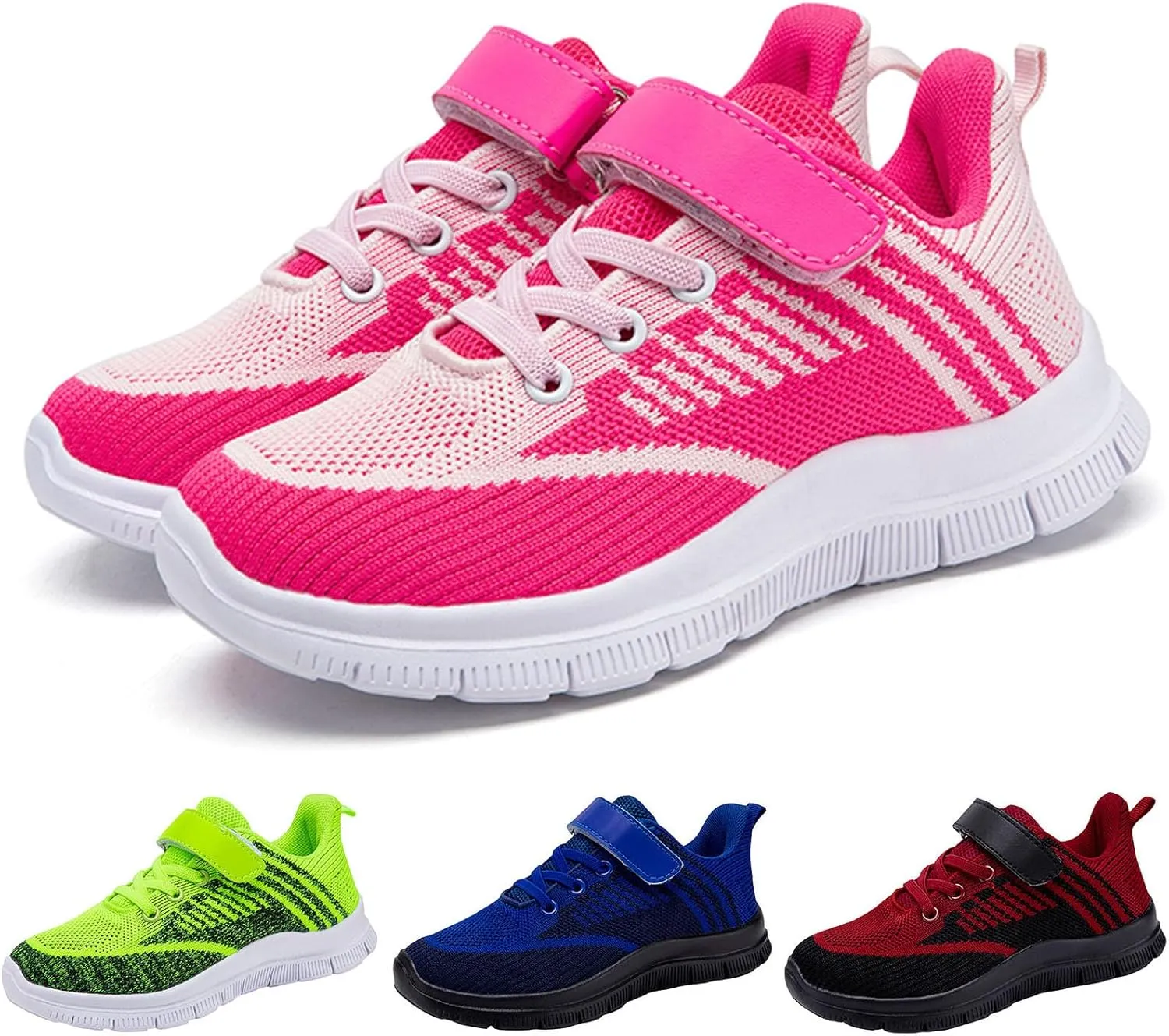 Sneakers for Girls Running Shoes for Girls Tennis Shoes Toddler Flat Thick Bottom Lightweight Non Slip Sport Athletic Shoes