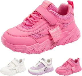 Sneakers for Kids Girls Boys Hook and Loops Sparkle Sequins Walking Shoes Kids Lightweight Tennis Sneakers with