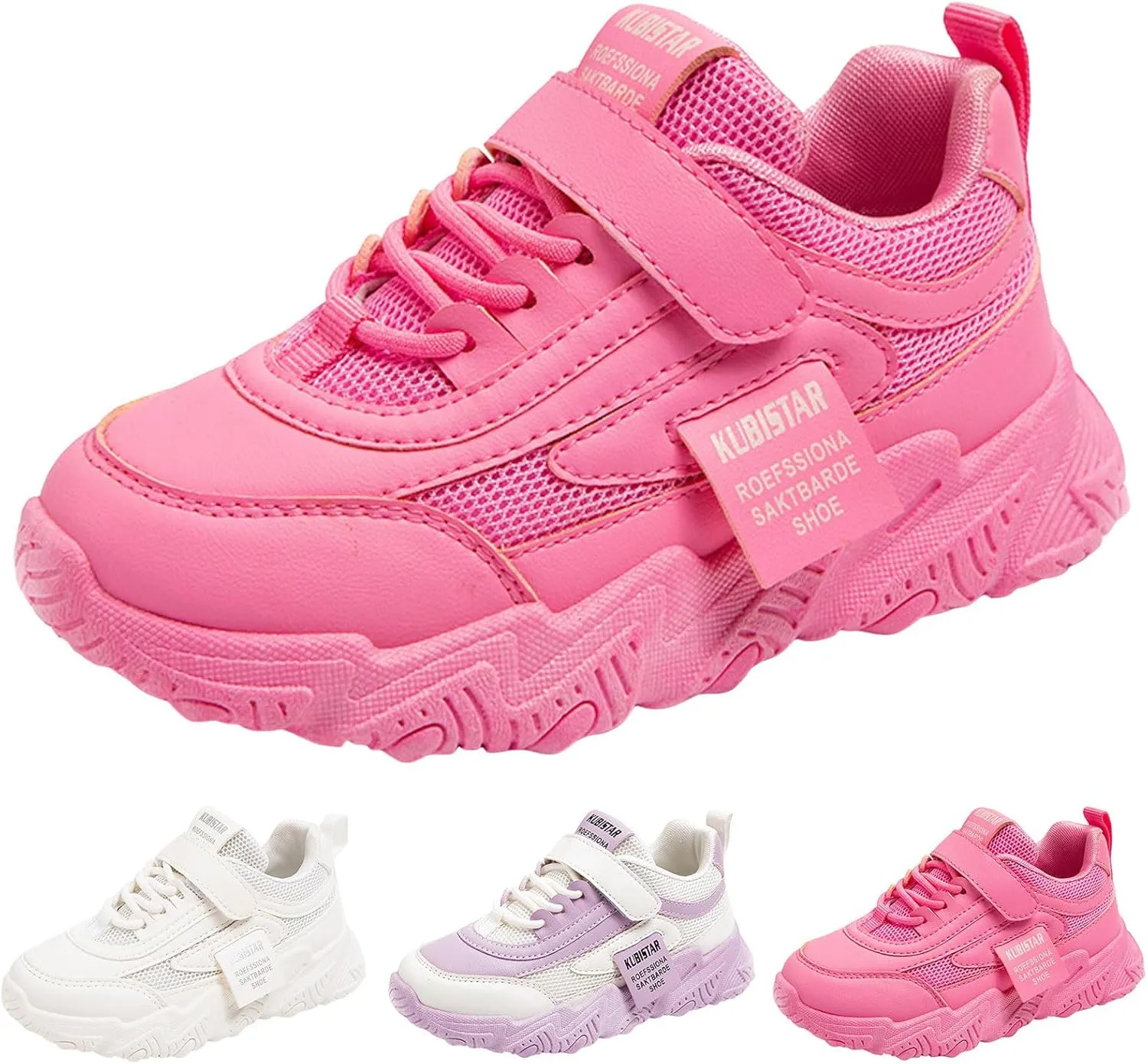 Sneakers for Kids Girls Boys Hook and Loops Sparkle Sequins Walking Shoes Kids Lightweight Tennis Sneakers with