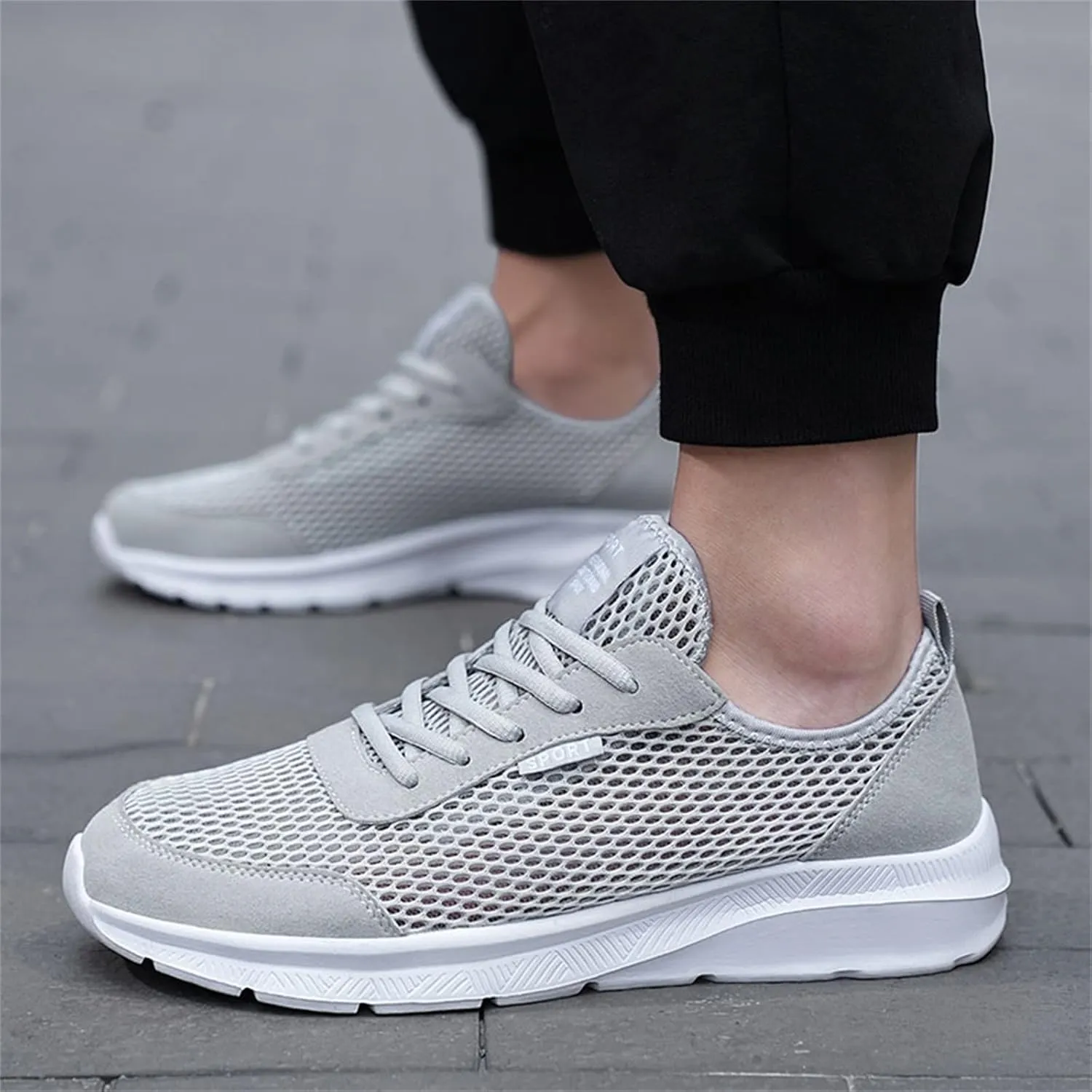 Sport Mesh Mens Loafers & Slip-Ons Fashion Summer Men Breathable Mesh Lightweight Comfortable Casual Shoes