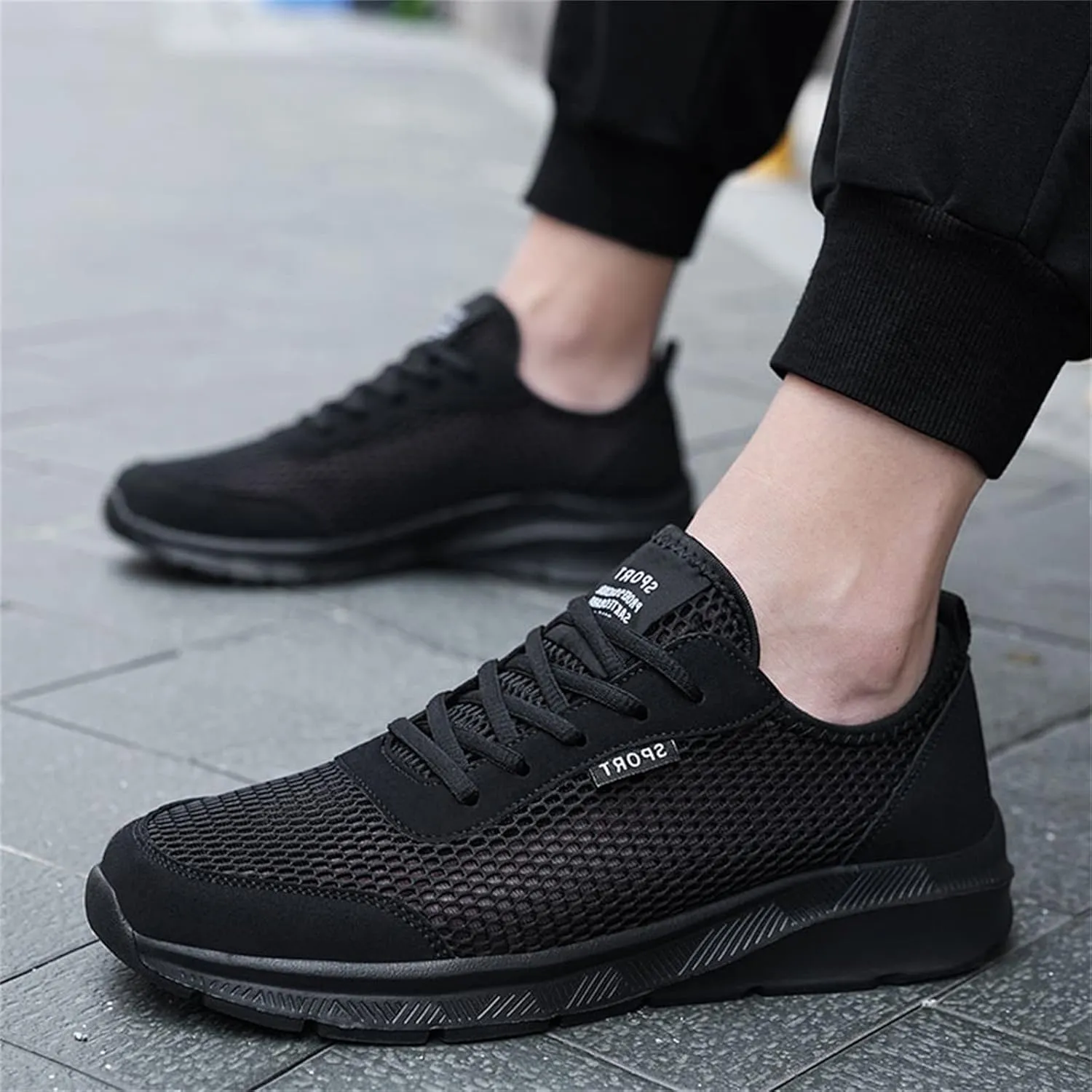 Sport Mesh Mens Loafers & Slip-Ons Fashion Summer Men Breathable Mesh Lightweight Comfortable Casual Shoes