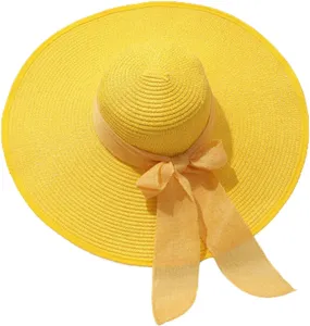 Straw Hats for Women Wide Brim Summer Straw Beach Hats UPF 50  Panama Travel Foldable Floppy Hat Sun Hat for Women