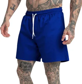 SUWBMHWE Men Gym Shorts, Men's Multifunctional 5 Minute Pants Solid Color Beach Sports Fitness Shorts